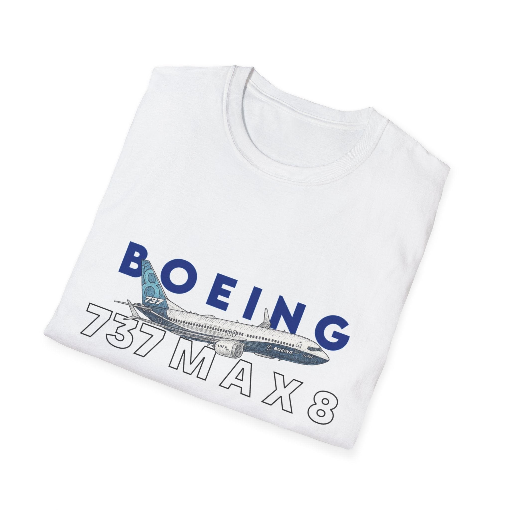 Boeing 737 MAX 8 Unisex Cotton T-Shirt